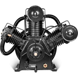 Industrial Two-Stage Reciprocating Compressor Pump, 3 Cylinder, 15 HP, 53 CFM