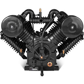 Two-Stage Reciprocating Compressor Pump, 4 Cylinder, 7.5-15 HP, 45 CFM