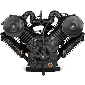 Two-Stage Reciprocating Compressor Pump, Head Unloaded, 4 Cylinder, 7.5-15HP, 45 CFM