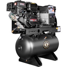 Industrial Air Compressor/Generator/Welder, 30 Gal Cap., 13 HP, 16.4 CFM, Electric Start