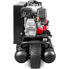 Industrial Gold Single Stage Portable Wheelbarrow Air Compressor with Honda Engine, 5.5 HP, 10 Gallon Capacity
