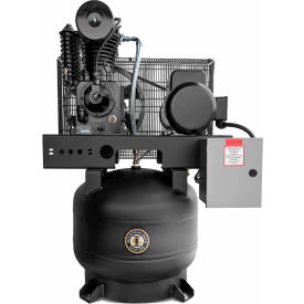 Two-Stage Air Compressor, 30 Gallon Cap., Vertical, 5 HP, 16 CFM, 1-Phase, 208-230V