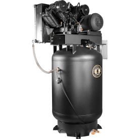 Industrial Two-Stage Air Compressor, 120 Gal. Cap., Vertical, 10 HP, 35.4 CFM, 3-Ph, 230/460V