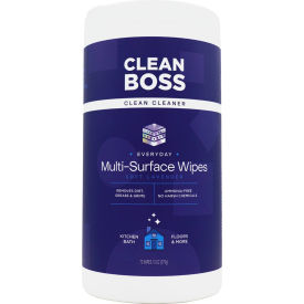 Clean Cleaner Foaming Lavender Multi-Surface Wipes, 70 count, 13 oz container, 8/Case