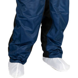 Uniform Technology Shoe Cover with Adjustable Snaps, XL, White