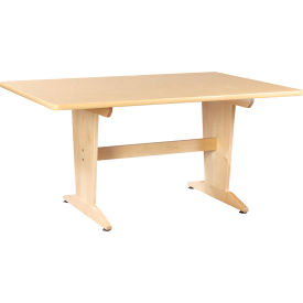 60"L x 42"W x 26"H, Natural Birch Top