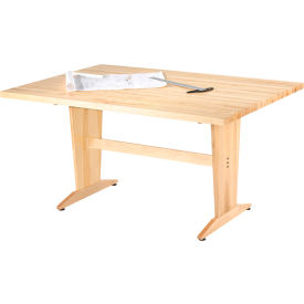 Diversified Spaces Perspective X-Large Table, 72"L x 48"W x 36"H, Maple Top