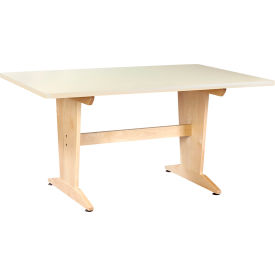 60"L x 42"W x 30"H, Almond Top