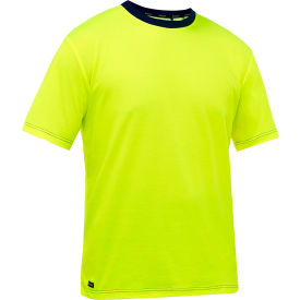 Men's Non-ANSI Short Sleeve T-Shirt, L, Hi-Vis Yellow