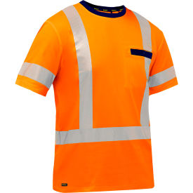 Men's X-Back Short Sleeve T-Shirt, Class 3, 3XL, Hi-Vis Orange