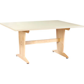 Perspective X-Large Table, 72"L x 48"W x 36"H, Almond Top