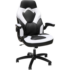 Ergonomic Gaming Chair, High Back, Flip-up Arms, White