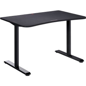 Gaming Desk with Mouse Pad & Cable Management, 47-3/16"W x 31-1/2"D x 28-1/2"H, Black