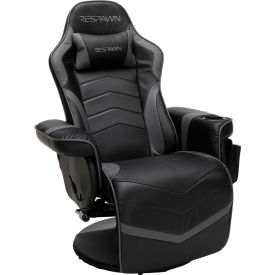 RESPAWN Gaming Recliner Chair with Footrest, Gray