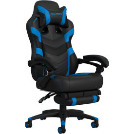 110 Pro Ergonomic Gaming Chair with Footrest, Blue