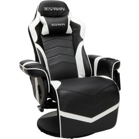 Gaming Recliner Chair with Footrest, White