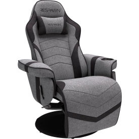 RESPAWN 900 Gaming Recliner Chair with Footrest, Gray Fabric