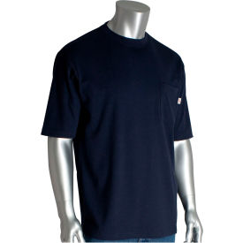 Men's AR/FR Short Sleeve T-shirt, L, Navy