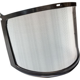 Safety Helmet Metal Mesh Face Shield, One Size, Black