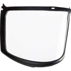Safety Helmet Face Shield, Polycarbonate, One Size, Clear