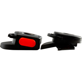 Faceshield Protector Quick Connect Attachment Clips, One Size, Black, Pack of 2