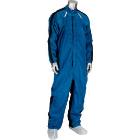Auto Grid Coverall, L, Royal Blue