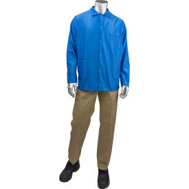 StatMaster Short ESD Labcoat, 4XL, Royal Blue