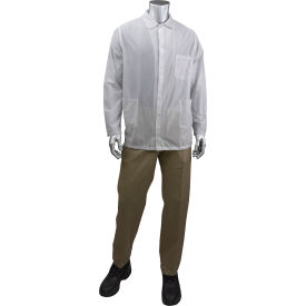 StatStar Short ESD Labcoat, 2XL, White