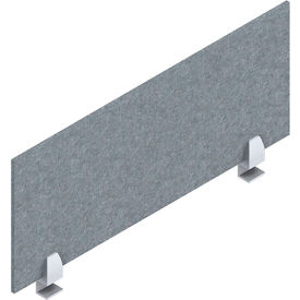 Global PET Felt Privacy Screen, 36"W x 3/8"D x 12-1/2"H, Mist