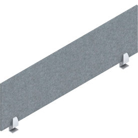 Privacy Screen, 42"W x 3/8"D x 12-1/2"H, Pewter