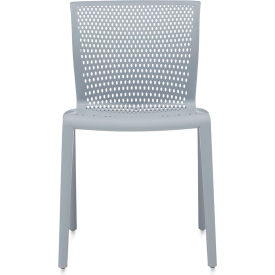 Global Spyker Armless Stacking Chair, Polymer, Milk