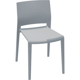 Armless Stacking Chair, Polymer, Alloy