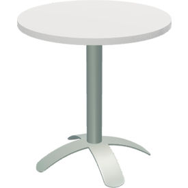 Round Dining Table, 28-1/2" Diameter x 29-1/2" Height, Milk Top