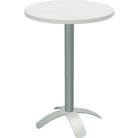 Round Bar Height Dining Table, 28-1/2" Dia. x 40"H, Milk Top