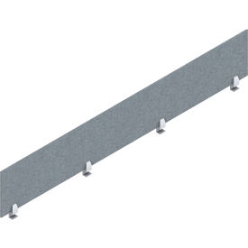 Global PET Felt Privacy Screen, 72"W x 3/8"D x 12-1/2"H, Mist