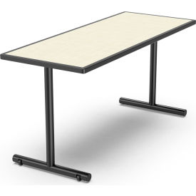 60"L x 24"W x 29"H, Magnolia Laminate, Black
