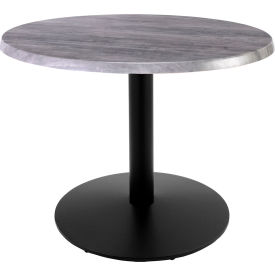 Enduro Outdoor Table, Disc Base, 30" Dia. x 30"H, Graystone Top