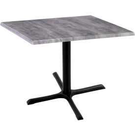 Enduro Outdoor Table, X-Base, 30"W x 30"D x 30"H, Graystone Top