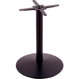 Outdoor Disc Table Base, 22" Dia. x 30"H, Black