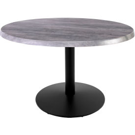 Enduro Outdoor Table, Disc Base, 36" Dia. x 30"H, Graystone Top
