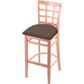 30" Bar Stool, Canter Earth Seat, Natural Finish