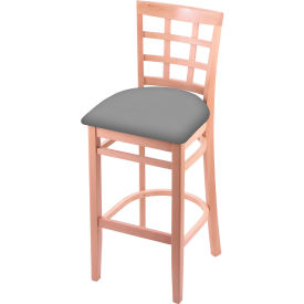 30" Bar Stool, Canter Folkstone Gray, Natural Finish