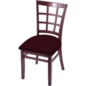 Hampton Bristol Dining Chair, Bordeaux Seat, Dark Cherry Finish