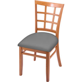 Hampton 3130 Bristol Dining Chair, Canter Folkstone Gray Seat, Medium Finish