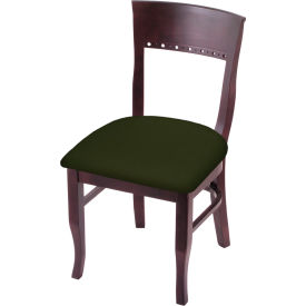 Hampton Arbor Dining Chair, Canter Red Seat, Dark Cherry Finish