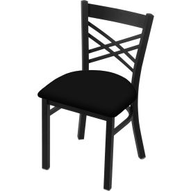 Catalina Dining Chair, Vinyl Seat, Black Wrinkle Finish