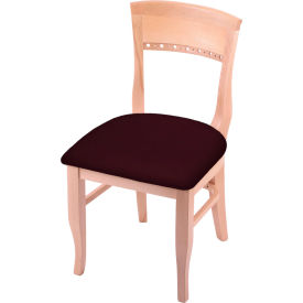 Hampton Arbor Dining Chair, Canter Bordeaux Seat, Natural Finish