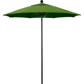 Venture 7-1/2' Patio Umbrella, Black Pole, Sunbrella 1A Spectrum Cilantro Fabric