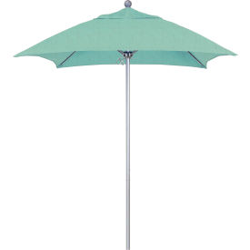 6' Patio Umbrella, Silver Pole, Sunbrella 1A Spa Fabric