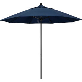 Venture 9' Patio Umbrella, Black Pole, Sunbrella 1A Spectrum Indigo Fabric
